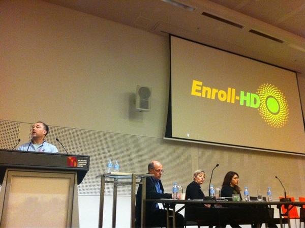 Robi Blumenstein di CHDI, Congresso Mondiale sulla MH,  Melbourne 2011  